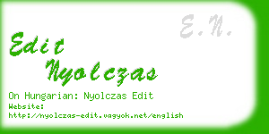 edit nyolczas business card